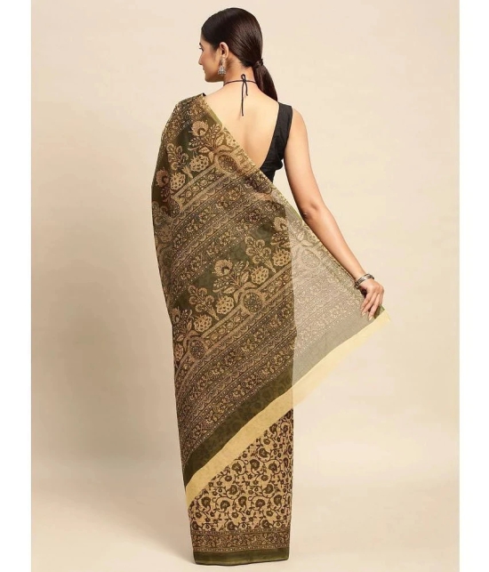 SHANVIKA - Beige Cotton Saree With Blouse Piece ( Pack of 1 ) - Beige