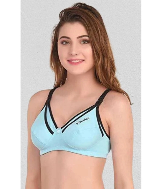 Zourt - Multicolor Cotton Solid Womens Maternity Bra ( Pack of 2 ) - 36B