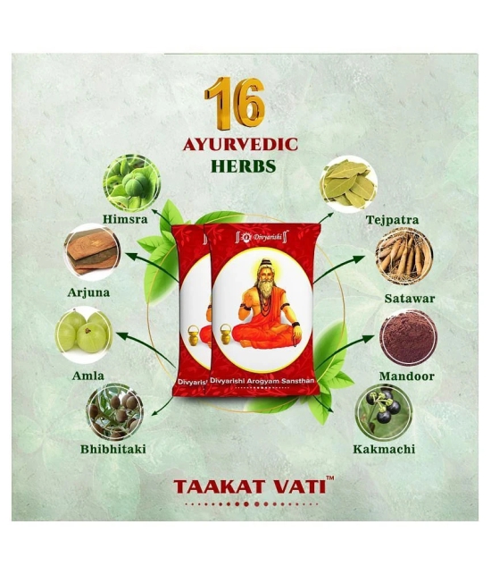 Divyarishi Taakatvati - 120 Tablets | Natural Way to Improve Your Immune System | 16 Ayurvedic Herbs