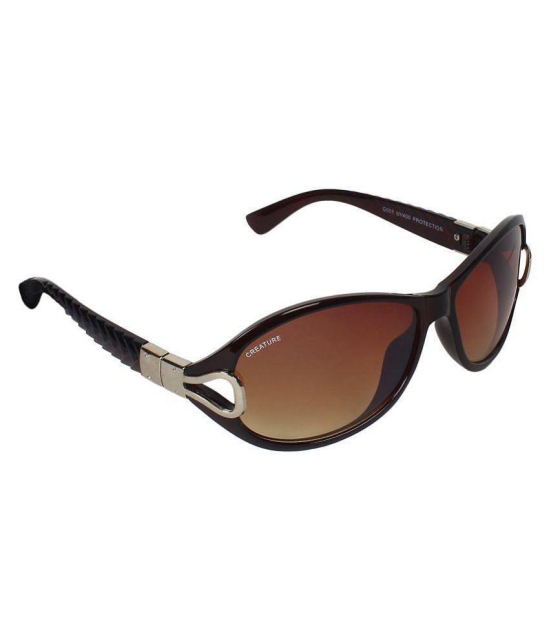 Creature Brown Cat Eye Sunglasses ( GAGA-103 ) - Medium