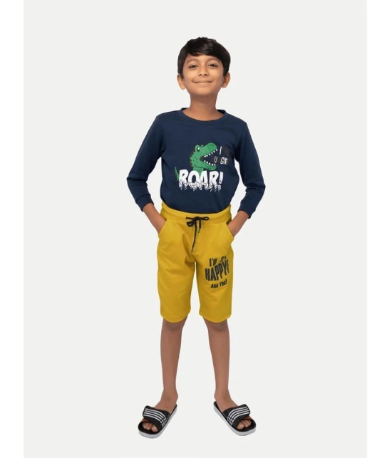 Radprix - Yellow Cotton Blend Boys Shorts ( Pack of 1 ) - None