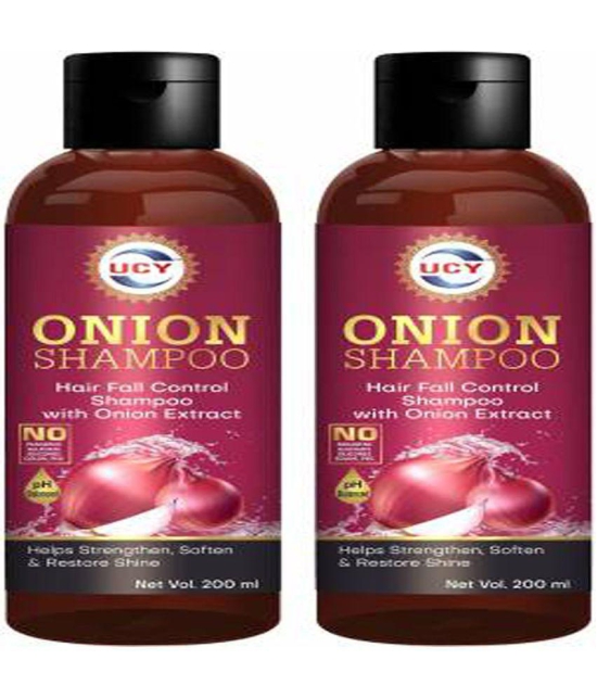 UCY Onion Shampoo for Hair Fall Control Shampoo Shampoo 400 mL Pack of 2