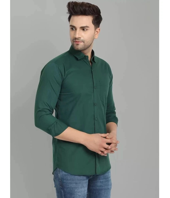 VERTUSY - Green Cotton Regular Fit Mens Casual Shirt ( Pack of 1 ) - None