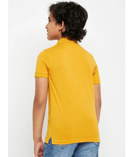 UNIBERRY - Yellow Cotton Blend Boys Polo T-Shirt ( Pack of 1 ) - None