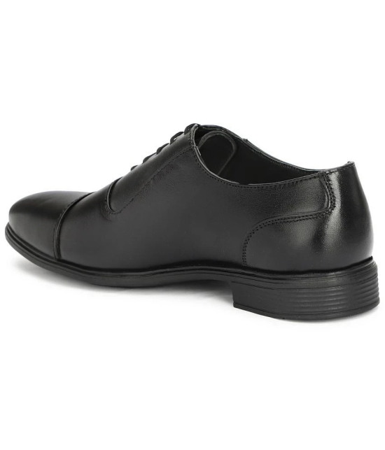 Buxton Black Mens Oxford Formal Shoes - None