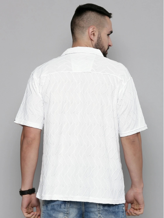 Creased White Shirt-XL / White