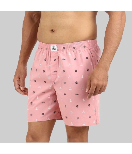 Supersquad Cotton Mens Boxer- ( Peach ) - None