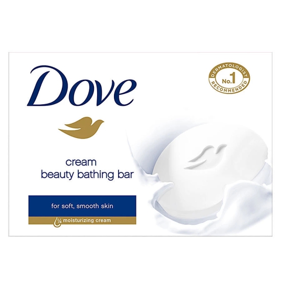 Dove Cream Beauty Bathing Bar, Has 1/4Th Moisturizing Cream, 225 G (Pack Of 3)