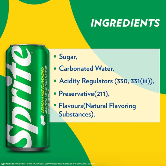 Sprite Soft Drink, 300 Ml Can