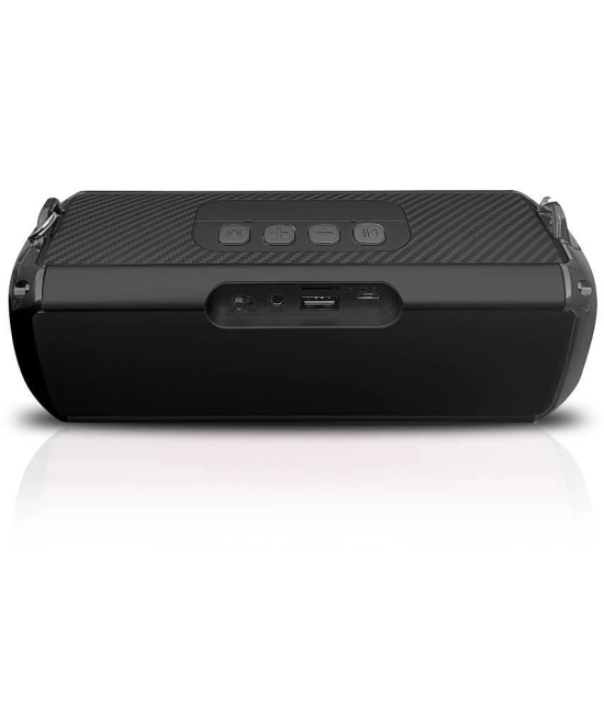 hitage BS-414 10H Music 5 W Bluetooth Speaker Bluetooth V 5.0 with USB,Aux,3D Bass Playback Time 24 hrs Black - Black