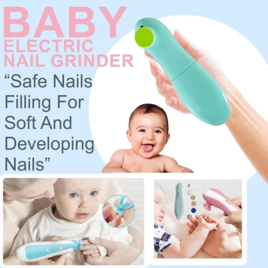 Electric Nail Trimmer for Baby, Baby Nail Trimmer, Baby Nail Cutter, Nail Trimmer for New Born Baby, Kids Nail Cutter with Light (Multi Color)