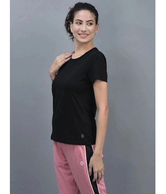 Dollar Black Cotton Blend Regular Fit Womens T-Shirt ( Pack of 1 ) - None