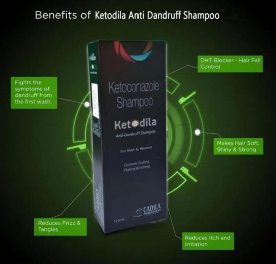 Cadila ketodila shampoo pack of 2X 110ml