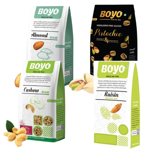 Premium Nuts Combo Pack 950g  - Raw Cashews 250g, Raw Almond 250g, Raw Raisin 250g, Roasted Pistachio200g.