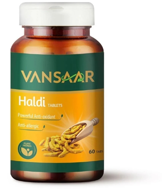 Vansaar Haldi Tablets | Natural Immunity Booster | Relieves Constipation & Indigestion | 60 Tablets