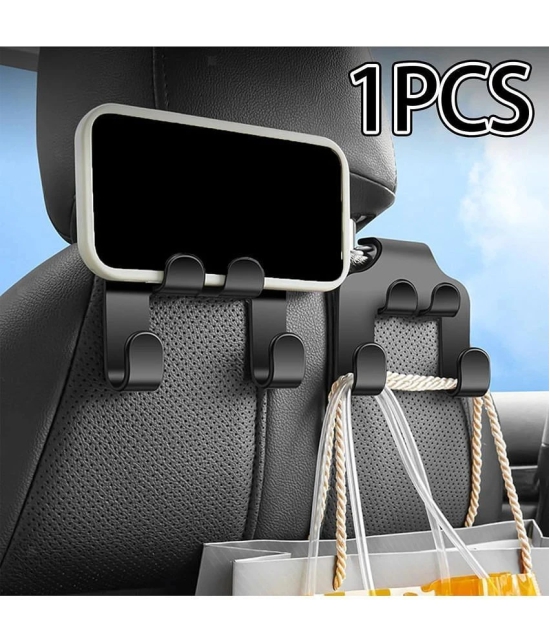 GEEO Hook Type Holder for Headrest Black