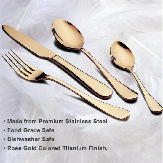 Kitchen Tableware / Flatware Sets Kitchen Forks Spoons with Gift Box (24 Pcs Set)