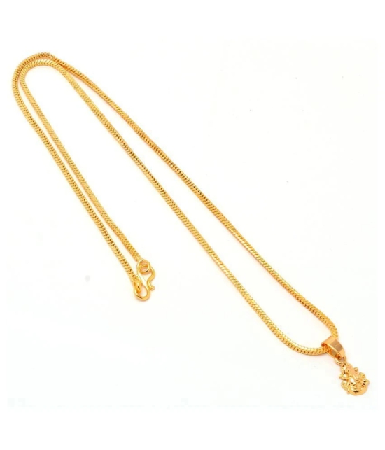 Jewar Mandi - Golden Pendant ( Pack of 1 ) - Golden