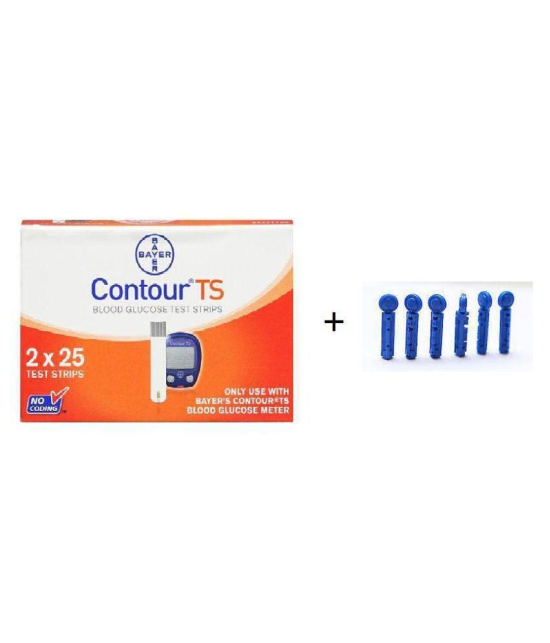 Bayer contour TS 50 Test Strips With 100 Lancet Expiry: Apr -2022