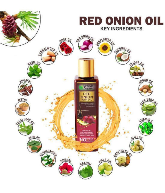 Dravida Organics Onion Oil with Black Seed Oil Extracts - Controls Hair Fall 100 mL