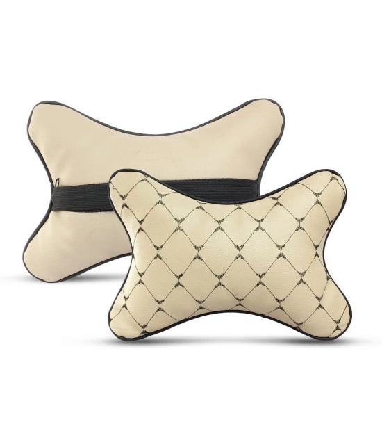 Auto Hub Neck Cushions Set of 4 Beige