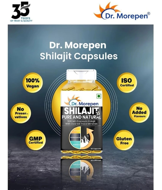 Dr. Morepen Shilajit Capsules - Strength & Stamina Booster