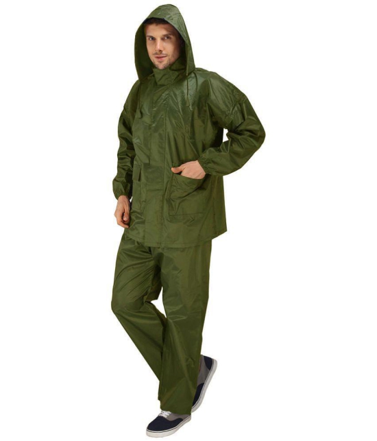 Goodluck Raincoat Set - Green - None