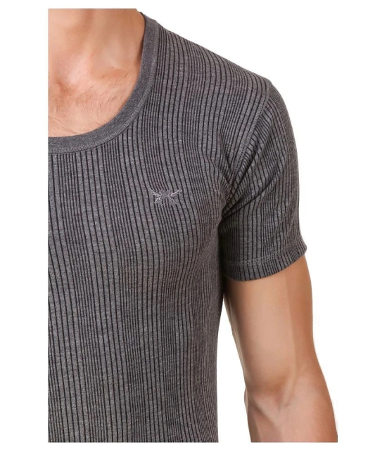 Hap Kings - Grey Cotton Blend Mens Thermal Sets ( Pack of 1 ) - None