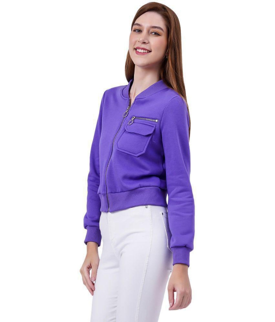 NUEVOSDAMAS - Fleece Purple Jackets Pack of 1 - None