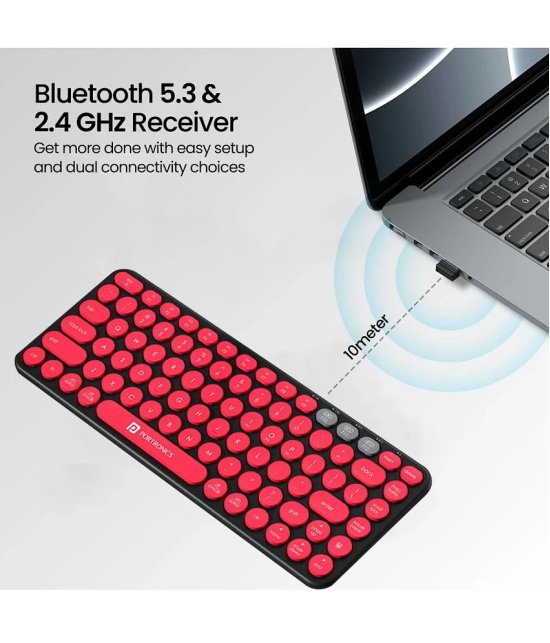 Portronics Black Bluetooth Desktop Keyboard