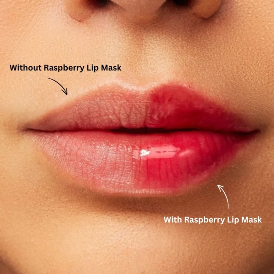 Raspberry Glossy Lip Mask For Smooth & Plump Lips