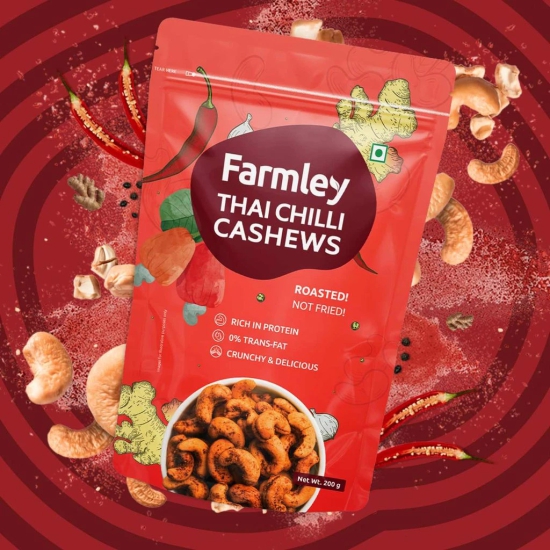 Farmley Thai Chilli Roasted Cashews 160g