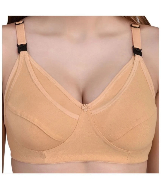 Desiprime Poly Cotton Everyday Bra - Beige Pack of 2 - 38B