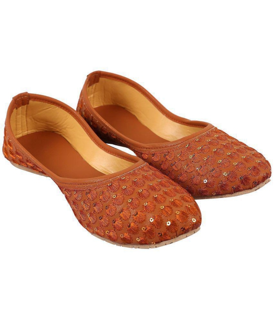 Anjaneya Creations Tan Ethnic Footwear - None