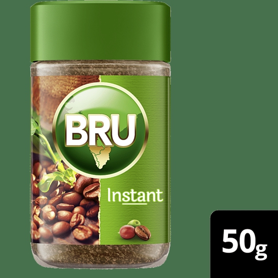 BRU Instant Pure Coffee, 50 g Bottle