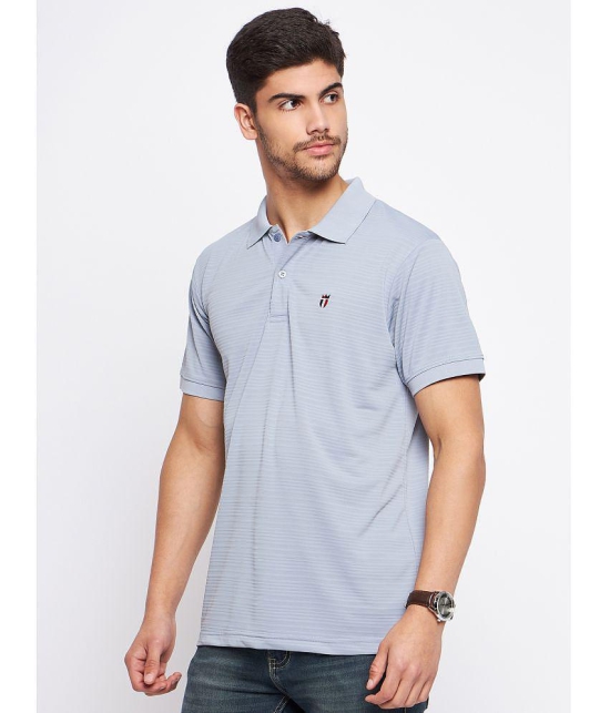 MXN - Grey Cotton Regular Fit Mens Polo T Shirt ( Pack of 1 ) - None