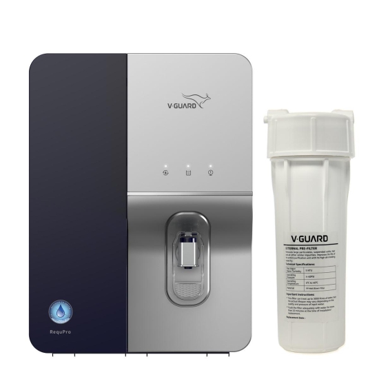 RequPro True High Recovery RO UV UF Alkaline Water Purifier with Stainless Steel Storage Tank, 9 Stage Purification