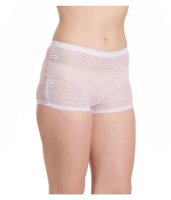 Selfcare Net/Mesh Boy Shorts - XL