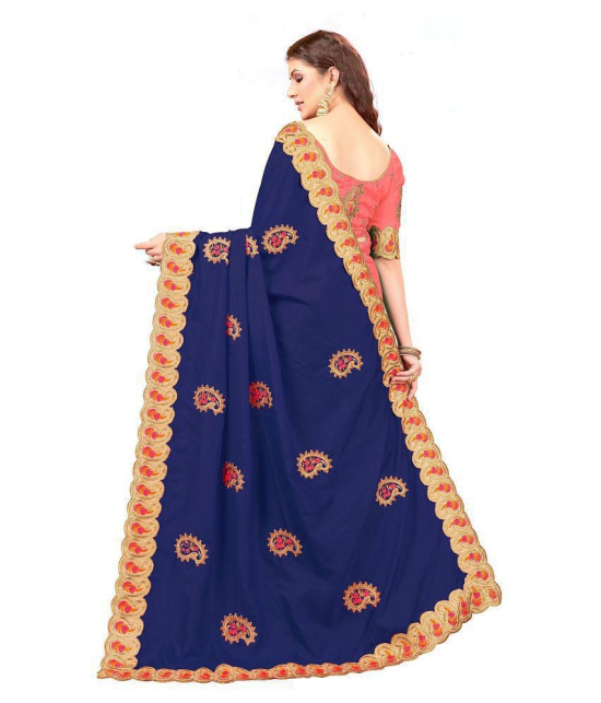 ofline selection Blue Dola Silk Saree