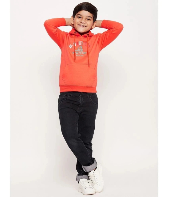 UBX Pack of 1 Boys Fleece Sweatshirt ( Orange ) - None