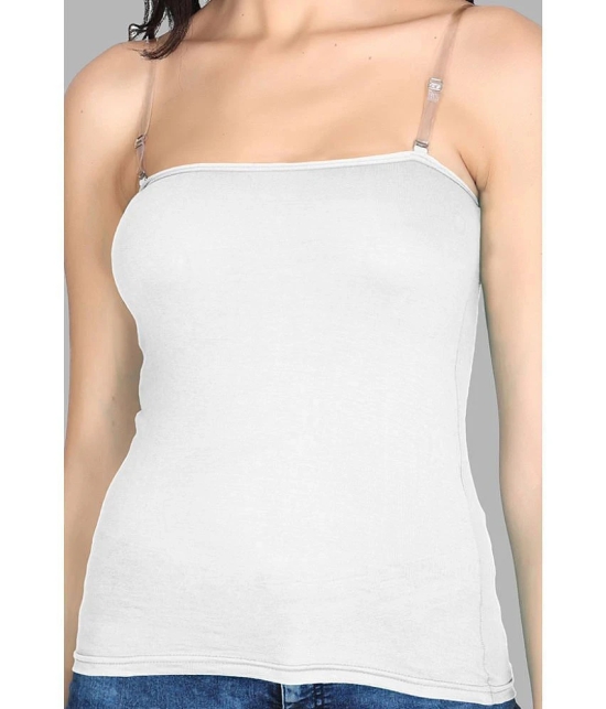 Madam Camisole Cotton Blended Camisoles - White Single - None