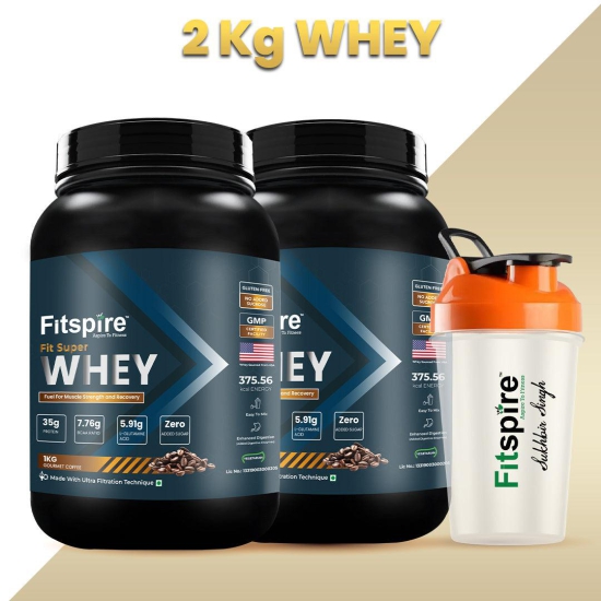 Whey Protein With Shaker-2Kg / King Whey + Super Whey