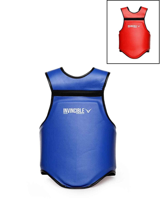 Invincible Reversible Wushu Chest Guard-Reversible- Red & Blue / Large / X-Large