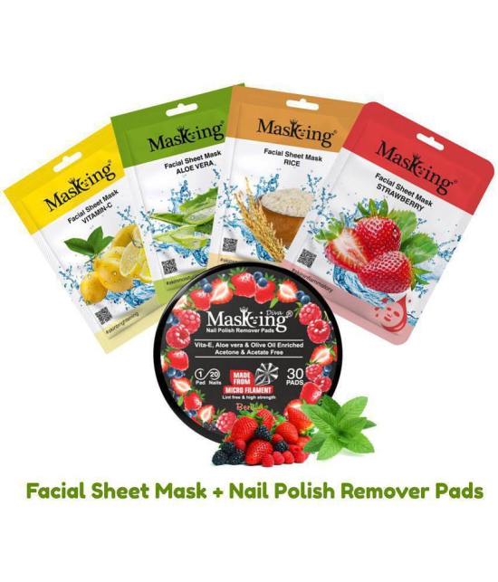 Masking - Natural Glow Facial Kit For All Skin Type ( Pack of 5 )