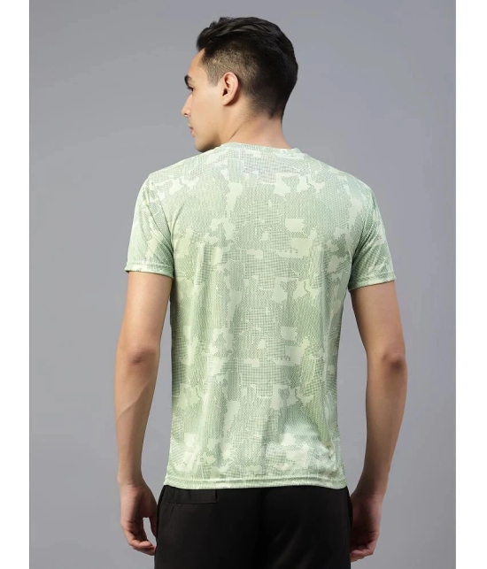 Diaz Cotton Blend Regular Fit Printed Half Sleeves Mens T-Shirt - Green ( Pack of 1 ) - None