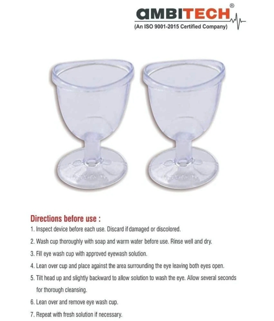 AmbiTech Transparent Eye Wash Cup (Pack Of 1)