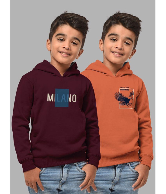 HELLCAT - Multi Color Cotton Blend Boys Sweatshirt ( Pack of 2 ) - None