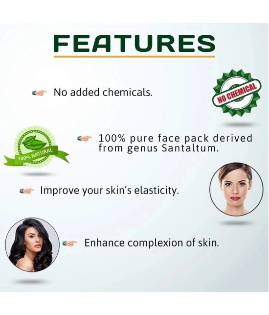 KAYABOOST Organic Sandalwood Powder (Chandan powder) for Face Pack & Skin Care (200 g)