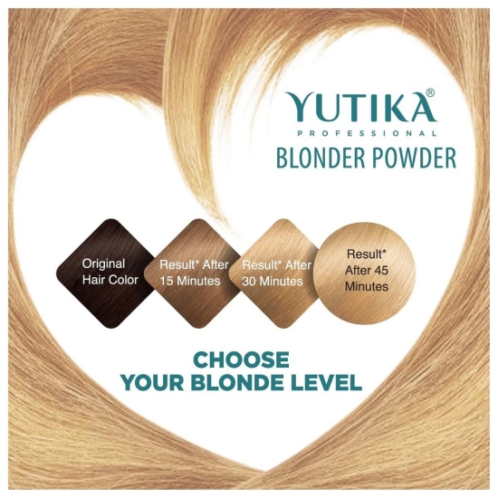 Yuthika Professional Blonder Powder for Hair 250g Multi Techniques Hair Lightning Powder, Pristine Blonde Radiance