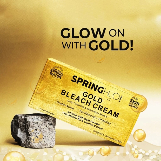 Spring H2O Gold Bleach Cream - For All Skin Types